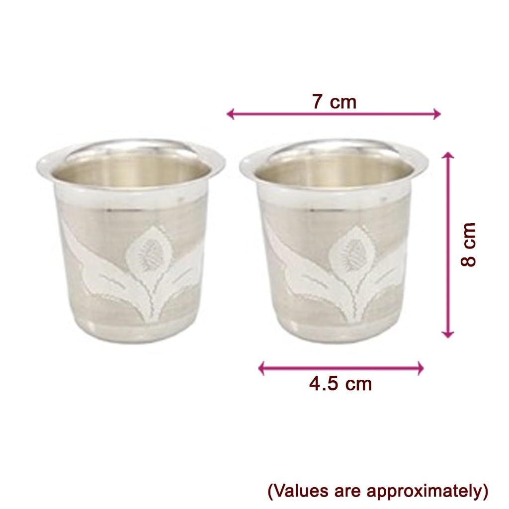 Silver Tumbler , Glass Set