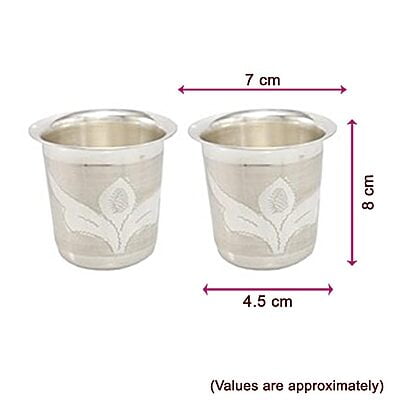 Silver Tumbler , Glass Set