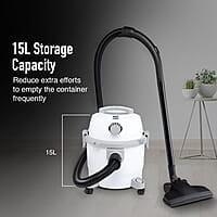 KENT Vortex Wet & Dry Vacuum Cleaner  Blower Function 600W Power & 15L Capacity High Suction