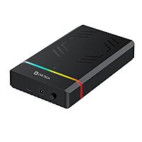 Live Tech HDC03 RGB 3.5" SATA/SSD Enclosure – USB 3.0 Type-C | 5Gbps Speed | Supports 2.5"/3.5" Drives Up to 18TB | Built-in Heat Sink | RGB Lighting | Plug & Play | Windows/Mac/Linux Compatible
