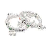 Sterling silver Gift set for Born Babies-(Anklet/Kolusu, Hip chain 2