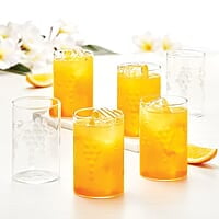 Borosil 350 ml Set of 6 pcs Berry Vision Transparent Drinking Glass | Borosilicate Glass Tumblers for Water, Cold Drinks, Juice| Flame Proof, Microwave & Dishwasher Safe | for Daily use & Gifting