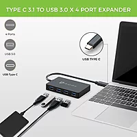 Ultraprolink UL1054 iExpand USB-C to USB 3.0 X 4 Port Hub