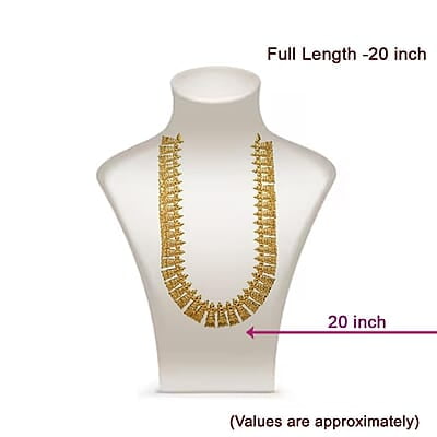 Gold Plated God Ornament Leaf Haram for Lord Gold Plated God Ornament Leaf Haram for Lord