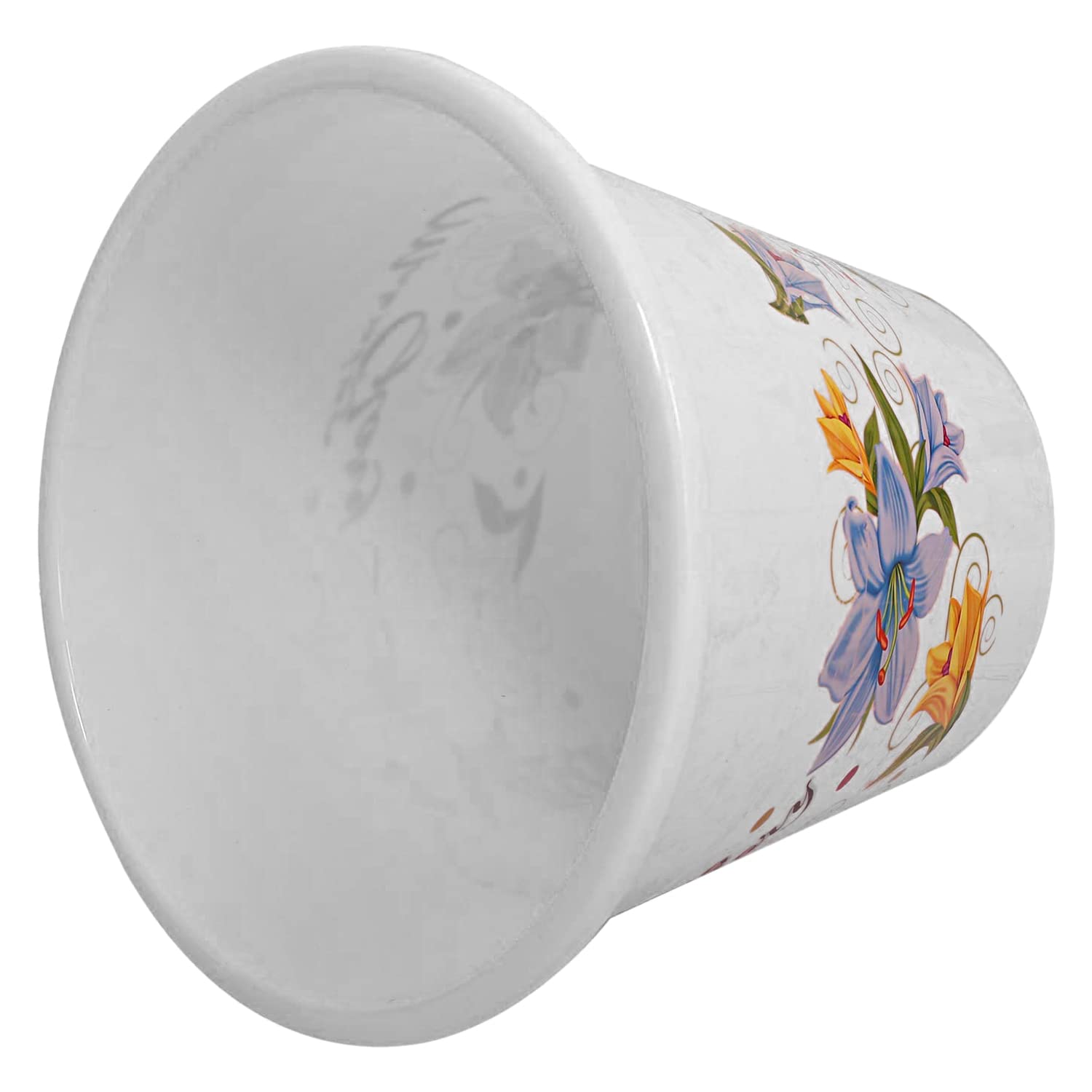 Open Dustbin Round- 5 Litre (White)