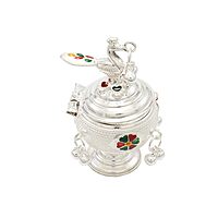 Decorative Salangai Peacock Kumkum chimizh