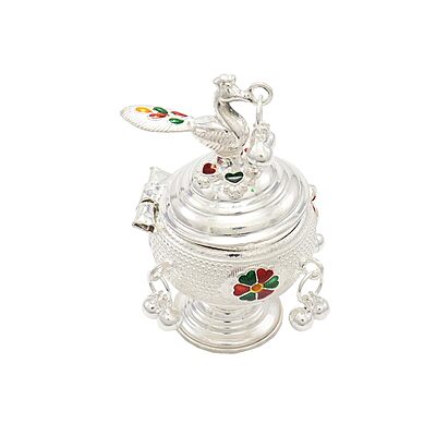 Decorative Salangai Peacock Kumkum chimizh