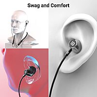 Portronics Harmonics Z3 Bluetooth In-Ear Headset – V5.2, Magnetic, Metal Head | 30Hrs Play | Blue