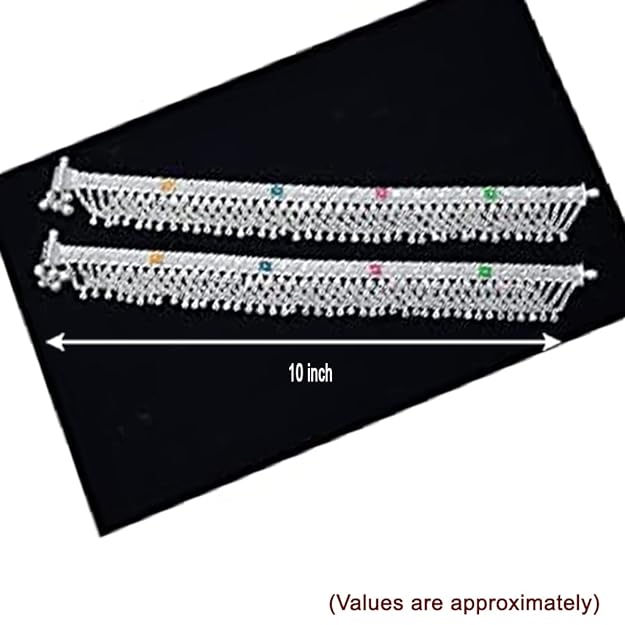 Sterling Silver Anklet, Kolusu for Girls