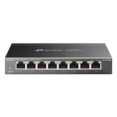 TP-Link TL-SG108E – 8-Port Gigabit Desktop Switch | Managed Lite | Metal Housing