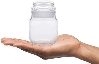 130ml DOME Glass Jar with Clear Cap 130ml DOME Glass Jar with Clear Cap
