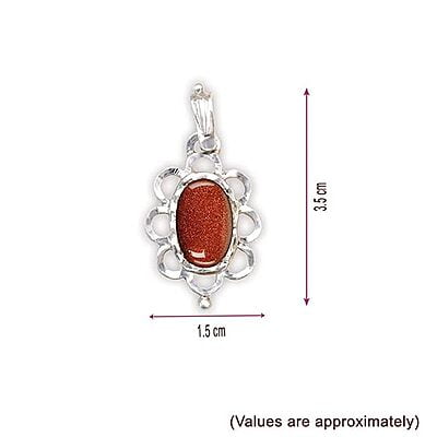 Rajavarthi Stone Silver Pendant | flower design pendant, Dollar Rajavarthi Stone Silver Pendant | flower design pendant, Dollar