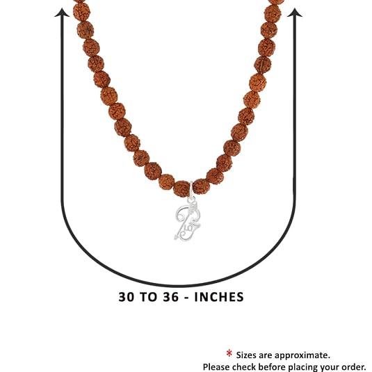 Rudraksha Mala with Silver Om Pendant