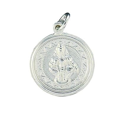 Sterling Silver Lord Ayyappan (Iyyappan) pendant/Dollar Sterling Silver Lord Ayyappan (Iyyappan) pendant/Dollar