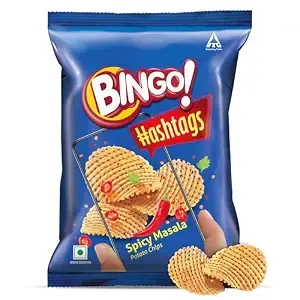 BINGO HASHTAGS SPICY MASALA CHIPS -  56.6G