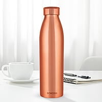Borosil PRO Copper Water Bottle, 100% Copper, Leak-proof, For Everyday Use, 950 ml