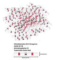 Waterproof Heat Shrink Solder Connector Sleeve for Cable Insulation Wire Connector (18-22 AWG)
