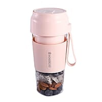 Wonderchef Plastic Nutri-Cup Portable Blender Usb Charging Rechargeable Blender 300Ml Pink