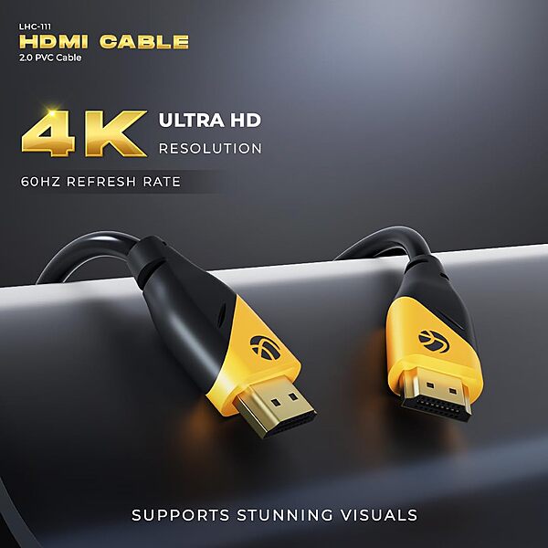 Lapcare HDMI 2.0 Cable – High-Speed 4K Video & Audio for TVs, PCs, Monitors & Gaming Consoles
