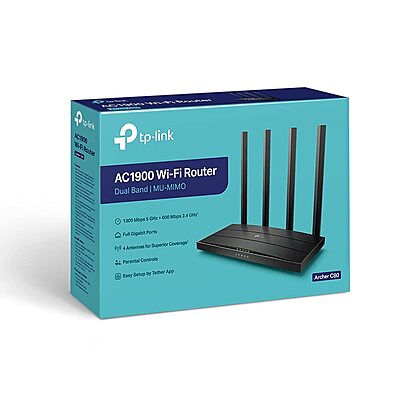 TP-Link Archer AC1900 Wireless MU-MIMO Wi-Fi Router ,C80