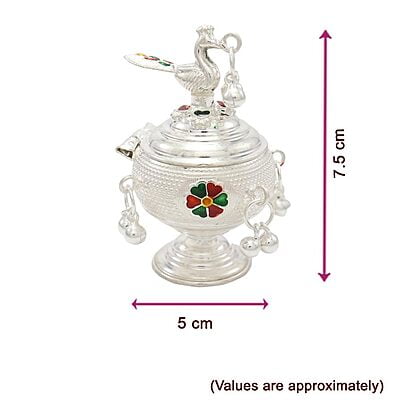 Decorative Salangai Peacock Kumkum chimizh Decorative Salangai Peacock Kumkum chimizh