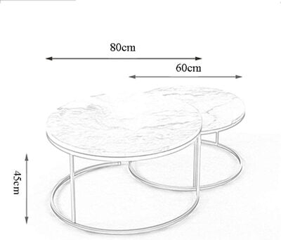 Small Apartment Modern Creative Tea (Coffee) Table, Gold Finish