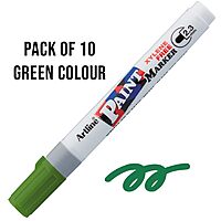 Artline Green Plastic Body Paint Marker – Permanent | Pack of 10 Artline Green Plastic Body Paint Marker – Permanent | Pack of 10
