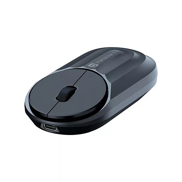 Portronics Toad 6 Wireless Mouse – Bluetooth, Black. Ergonomic, smooth tracking, long battery life. Ideal for home, office, and travel.