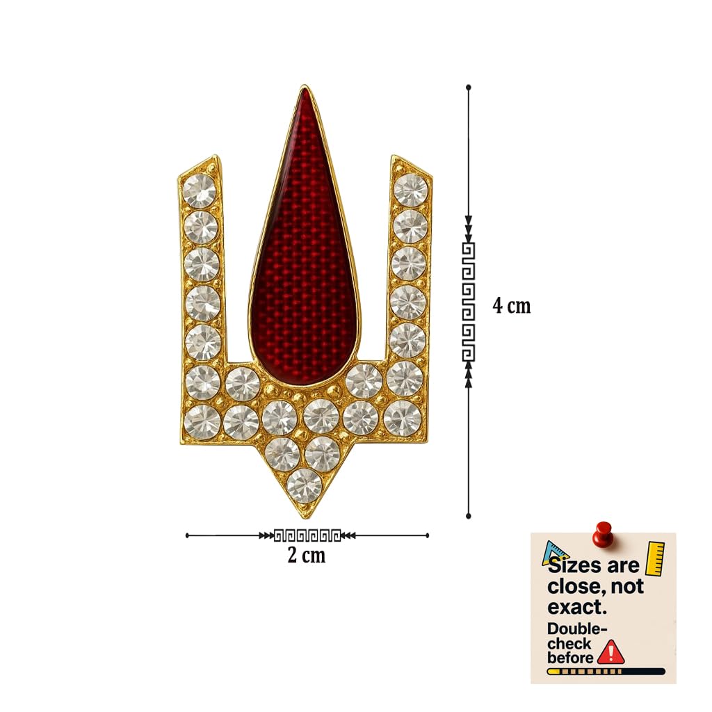 Gold Plated Krishna, balaji Thilakam|Thilak|Laddu Gopal ji Decorative Item