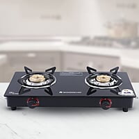 Wonderchef Platinum Plus 2 Burner Auto Glass Cooktop 6mm Toughened Glass Auto Ignition