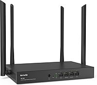 TENDA W18E AC1200 Gigabit Wireless Hotspot Router, 300 Square Meters, 867Mbps/300Mbps, 50 Users, Gigabit Port, 4xAntenna, Domain Maintenance