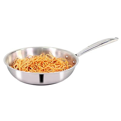 Wonderchef Nigella Tri-ply Stainless Steel 24 cm Fry Pan 2 litres  2.6mm Thickness