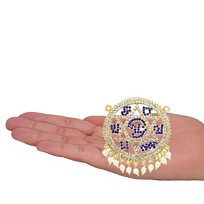 Gold Plated Stone Saravanabava,murugan Pendant / doller Gold Plated Stone Saravanabava,murugan Pendant / doller