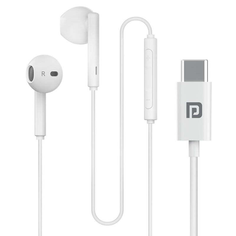 Portronics Conch Theta C – Type-C Earphones with Mic, sleek design, crisp sound, comfortable fit, perfect for music and calls, lightweight, durable, ideal for smartphones and devices with Type-C.