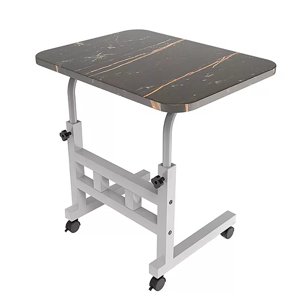 Portronics My Buddy D Wood Laptop Table – Adjustable & Movable Multipurpose Desk Height Adjustable 40×60×80 cm Black
