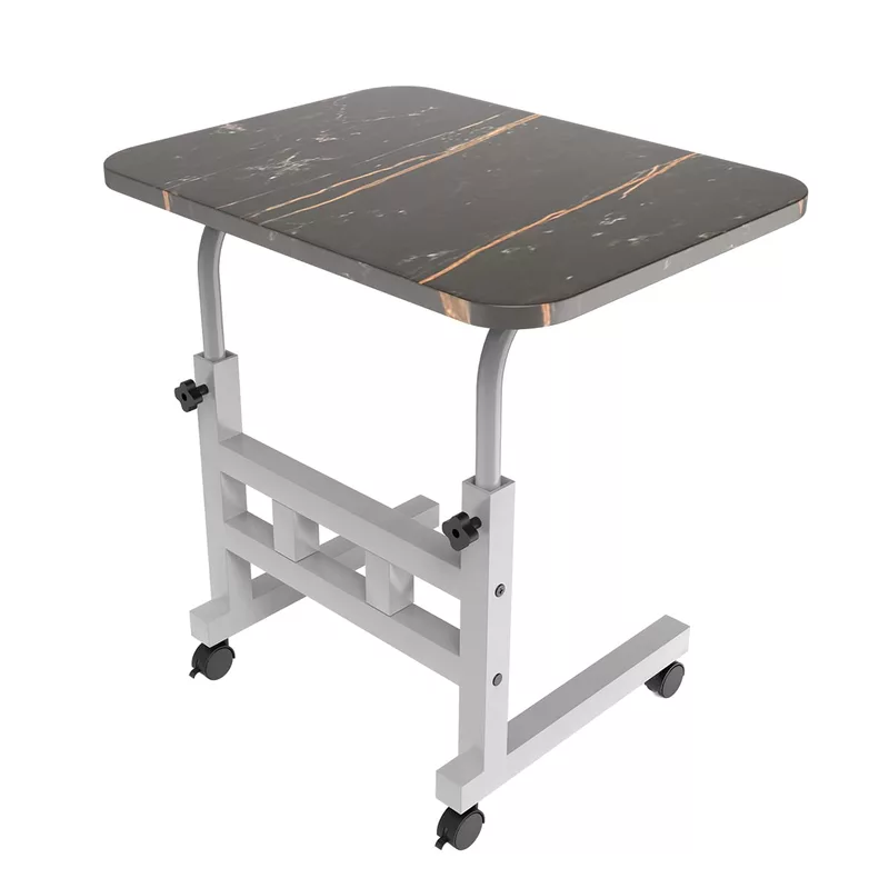 Portronics My Buddy D Wood Laptop Table – Adjustable & Movable Multipurpose Desk Height Adjustable 40×60×80 cm Black