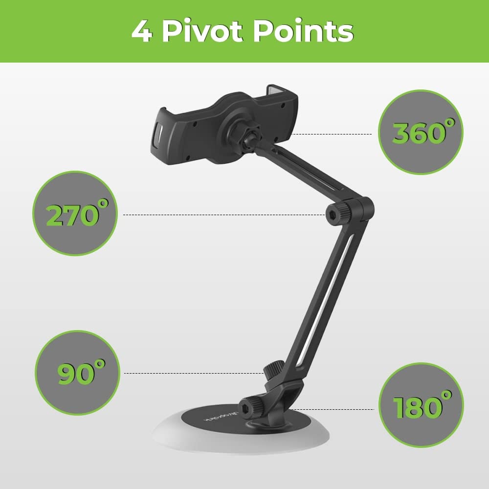Ultraprolink UM1085BLK Heavy Duty Table Top Stand For Tablets & Phones (Black)