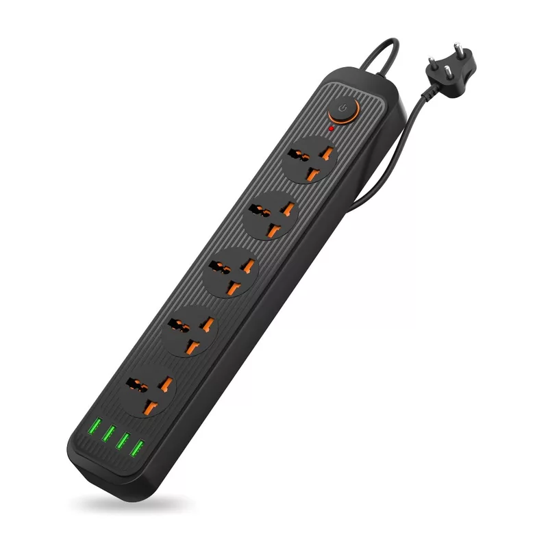 Portronics Power Plate 6 offers 5 AC sockets, 4 USB ports, compact design, surge protection, and smart charging for convenience.