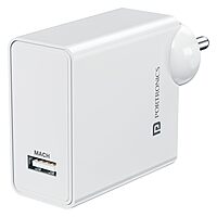 Portronics Adapto 25A 25W USB-A Fast Charging Wall Charger SuperVOOC VOOC WARP Support