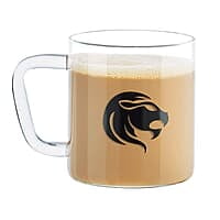 Borosil Glass Mug LEO - Transparent, 305Ml