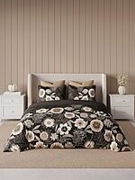 Modern Bloom Shadow Grey Elemental DDecor Bed Sheet