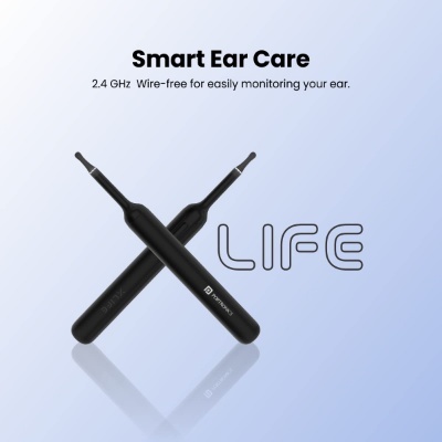 Portronics Xlife Smart Wireless Ear Otoscope Cleaner with 6 LED Lights,Control Via App (Black) Portronics Xlife Smart Wireless Ear Otoscope Cleaner with 6 LED Lights,Control Via App (Black)