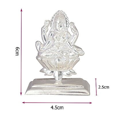 Silver Lakshmi Incense Holder / Idol