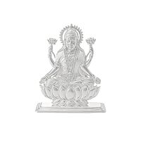 Silver Goddess Lakshmi Idol