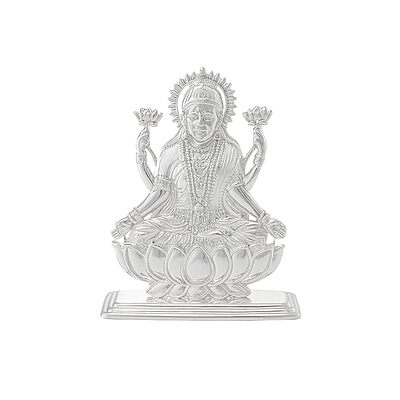Silver Goddess Lakshmi Idol
