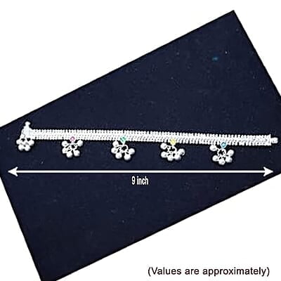 Sterling Silver Traditional Anklets/Ghungroos Payal Sterling Silver Traditional Anklets/Ghungroos Payal