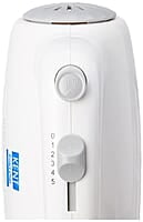 KENT 150W 16050, 5 Speed Control, Copper Motor, Multiple Beaters, Overheating Protection, Food Grade Plastic Body Hand Blender (White)