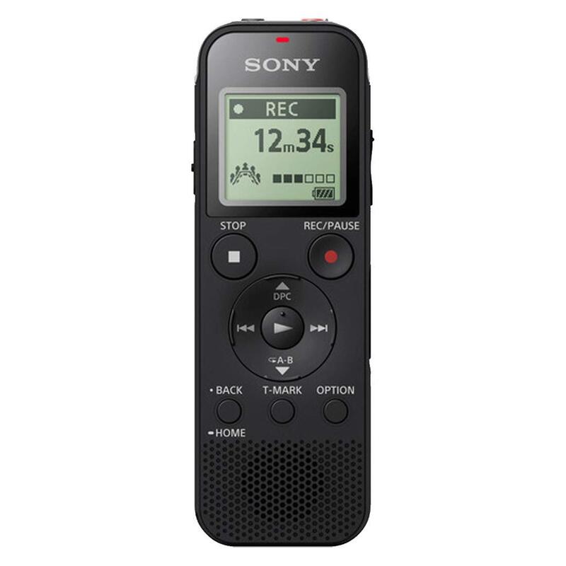 Sony ICD-PX470 Digital Voice Recorder – 4GB Storage | Clear Audio Recording | Compact Design | Black