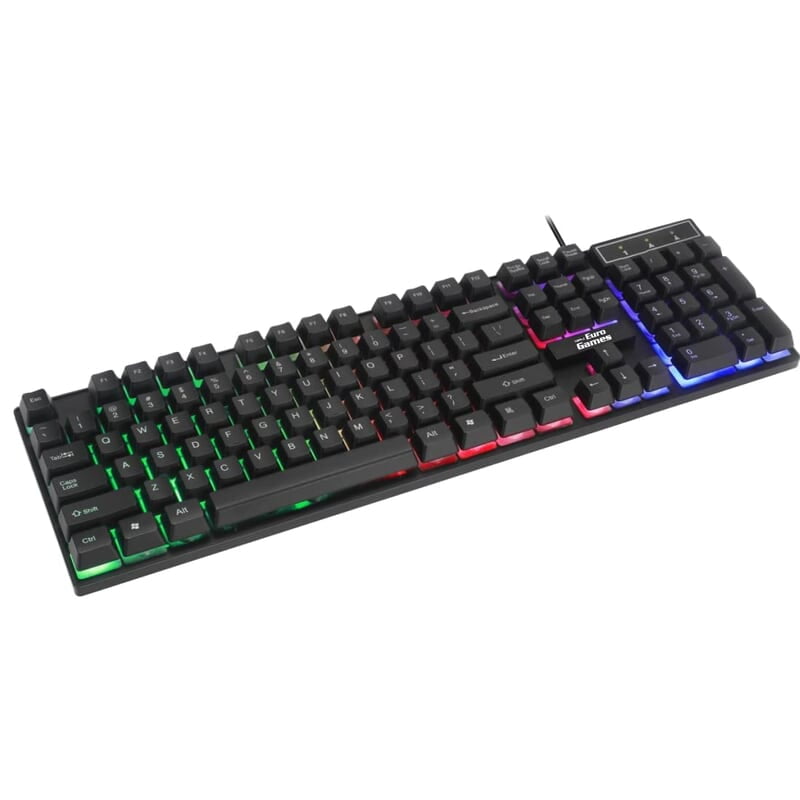 OpenBox RPM Euro Games Gaming Keyboard - Normal / 7 Color LED Illuminated & Spill Proof Keys Membrane Wired USB Gaming Keyboard  (Blue) OpenBox RPM Euro Games Gaming Keyboard - Normal / 7 Color LED Illuminated & Spill Proof Keys Membrane Wired USB Gaming Keyboard  (Blue)