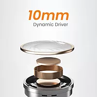 Just Corseca Soul Sync Pro TWS Earbuds – Bluetooth 5.3 | 10mm Drivers | 40H Playtime | Black